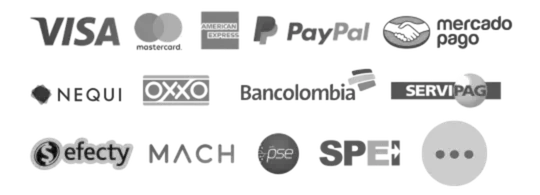 Medios de pago aceptados